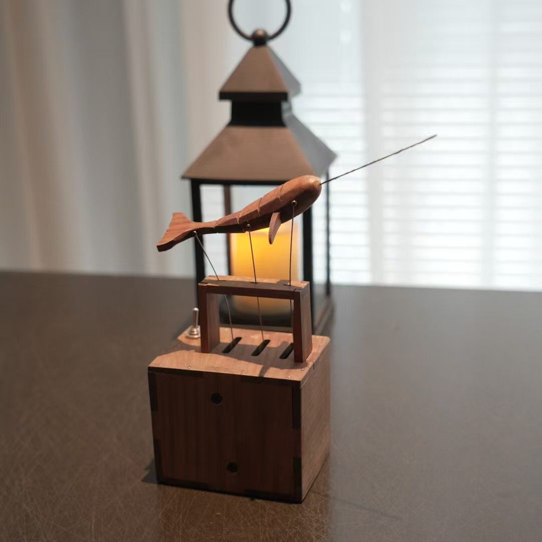 Handcrafted Wooden Narwhal