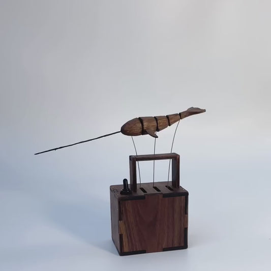 Handcrafted Wooden Narwhal